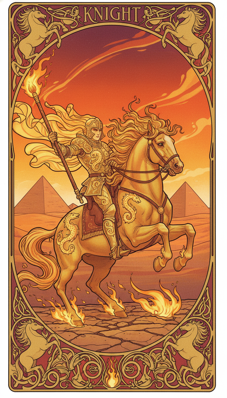 Knight of Wands tarot card